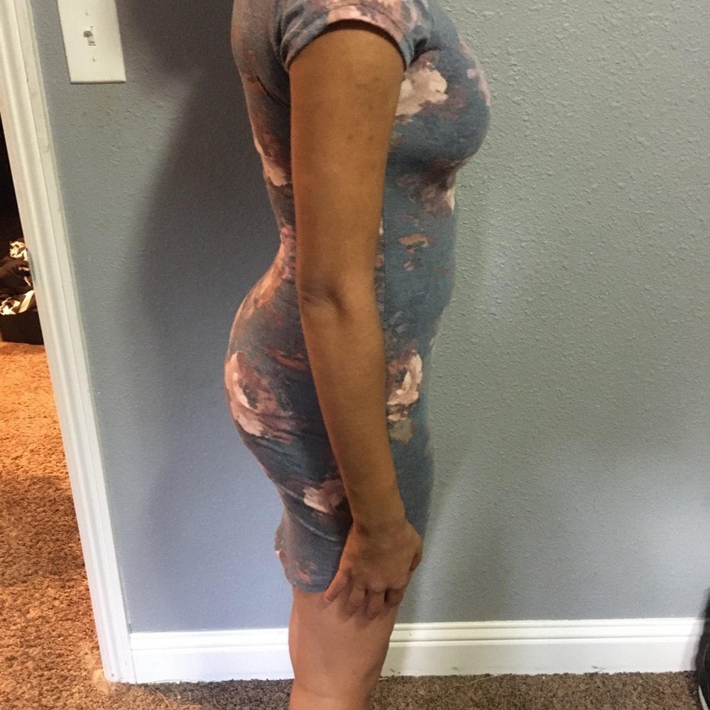 Skin tight floral dress